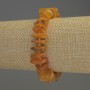 Amber Chip Bracelet 12x3.5mm+- with 3mm+- Seed Beads, length 18cm+- stretch