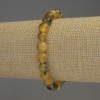 Amber Smooth Round Bead Bracelet, diameter 8mm+-, length 18cm+- stretch