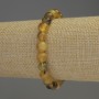Amber Smooth Round Bead Bracelet, diameter 8mm+-, length 18cm+- stretch
