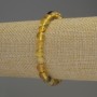 Amber Smooth Bead Bracelet, diameter 6-6.5mm±, length 18cm± stretch