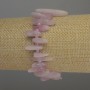 Kunzite Needle Chip Bracelet, 13-20mm+/- with 3mm+/- Seed Beads, Length 18cm Stretch
