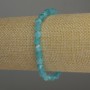 Aquamarine Faceted Rhombus Bracelet, 6x5mm+-, Length 18cm, Stretch