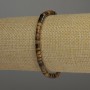 Tiger's Eye Bracelet rondelle, diameter 4.5x3mm+/-, length 18cm stretch