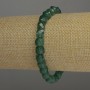 Chrysoprase Faceted Cube Bracelet, diameter 7x7mm+/-, length 18cm stretch