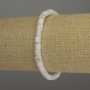 Mother-of-Pearl Bracelet Cylinder Beads, Diameter 5x5mm+/-, Length 18cm Stretch