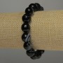 Agate Bracelet faceted beads, diameter 12mm+/-, length 18cm stretch