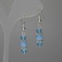 Earrings Czech Crystal Rondelle 6x5mm+- 8x6mm+-, length 38mm+