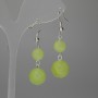 Onyx Earrings Smooth Ball 12mm+- 8mm+-, length 45mm+