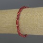 Bracelet Coral Grain, diameter 10x5mm+-, length 18cm stretch