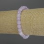 Lavender Amethyst Bracelet Faceted Cube, diameter 6.5mm+-, length 18cm stretch