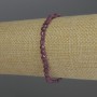 Ruby Bracelet Faceted Coin, diameter 4x2.5mm+-, length 18cm stretch