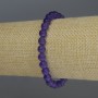 Sugilite Bracelet, smooth beads, diameter 6mm+-, length 18cm stretch