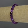 Tourmaline Bracelet, Faceted Cube, Diameter 6mm+/-, Length 18cm Stretch