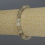 Labradorite Bracelet Smooth Round Beads, diameter 7mm+-, length 18cm stretch