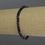 Aventurine “Cairo Night” Bracelet, faceted cube, diameter 4mm+-, length 18cm stretch
