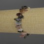 Tourmaline Chip Bracelet, diameter 7-14x3-7mm+- seed beads 3mm+-, length 18cm stretch