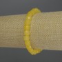 Bracelet Citrine faceted cube, diameter 7mm+-, length 18cm stretch