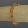 Bracelet Citrine faceted cylinder, diameter 13x8mm+- seed beads 4mm+-, length 18cm stretch