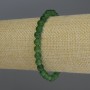 Chrysoprase Bracelet Smooth Round Bead, diameter 6mm+-, length 18cm stretch