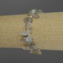 Labradorite Chip Bracelet, Diameter 14-20x5-7mm+/- Seed Beads 3mm+/-, Length 18cm Stretch