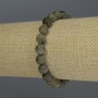 Labradorite Bracelet, smooth bead, diameter 8mm+-, length 18cm stretch