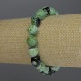 Agate Bracelet, Faceted Round Beads, Diameter 10mm+/-, Length 18cm Stretch