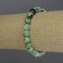 Agate Bracelet, faceted bead, diameter 8mm+-, length 18cm stretch