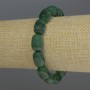 Bracelet Agate barrel, diameter 14x10mm+-, length 18cm stretch