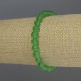 Bracelet Chrysoprase smooth round beads 6mm+-, length 18cm stretch