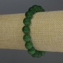 Bracelet Chrysoprase smooth round beads, diameter 10mm+-, length 18cm stretch