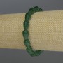 Bracelet Chrysoprase drop, diameter 12x8mm+-, length 18cm stretch