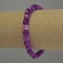 Bracelet Tourmaline faceted cube, diameter 6x6mm+/-, length 18cm stretch