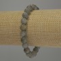 Labradorite Bracelet, smooth ball diameter 8mm+/-, length 18cm stretch
