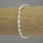 Mother-of-Pearl Bracelet, drop, diameter 8x5mm+-, length 18cm stretch