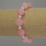 Acrylic Bracelet, smooth round beads 12mm+- Pearls (imitation acrylic) smooth round beads 6mm+-, length 18cm stretch