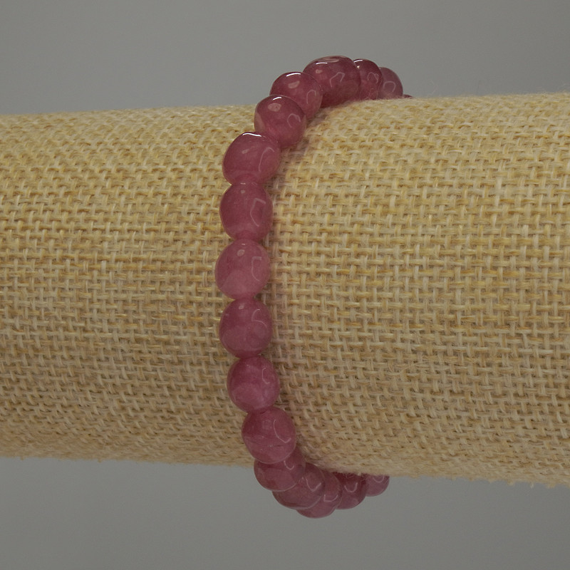 Bracelet Tourmaline tumbled, diameter 8x7mm+/-, length 18cm stretch