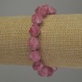 Bracelet Tourmaline faceted, diameter 12x10mm+/-, length 18cm stretch