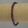 Garnet Faceted Cube Bracelet, diameter 4.5x4mm+-, length 18cm stretch