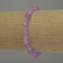 Kunzite Bracelet, faceted cube, diameter 5x5mm+-, length 18cm stretch