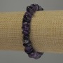 Amethyst Bracelet, Tumbled, Diameter 8-11x4mm+/-, Length 18cm Stretch