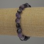 Amethyst Tumbled Bracelet, diameter 10x10mm+-, length 18cm stretch