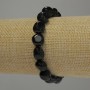 Bracelet Agate tumbled, diameter 10-13x10mm+/-, length 18cm stretch