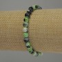 Agate Faceted Ball Bracelet, diameter 6mm+-, length 18cm stretch