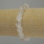 Rock Crystal Bracelet, Tumbled, Diameter 9-14x10mm+/-, Length 18cm Stretch