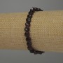 Garnet Bracelet, faceted coin beads, diameter 7mm+/-, length 18cm+