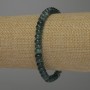 Green Aventurine Rondelle Bracelet, Diameter 6x4mm+/-, Length 18cm+/- Stretch