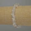 Rock Crystal Tumbled Bead Bracelet, diameter 10-12x10mm+/-, length 18cm stretch