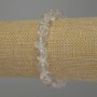 Rock Crystal Tumbled Bead Bracelet, diameter 10-12x10mm+/-, length 18cm stretch