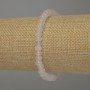Rock Crystal Rondelle Bracelet, diameter 6x4mm+/-, length 18cm stretch