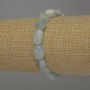 Aquamarine Tumbled Bead Bracelet, diameter 10-14x9mm+-, length 18cm+- stretch